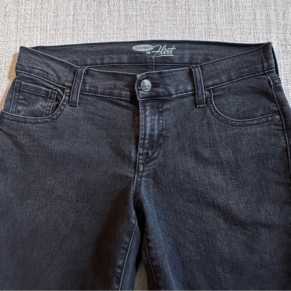 OLD NAVY The Flirt Skinny Jeans Black Denim Stretch 5-pocket Junior Women's 2 - Picture 3 of 15